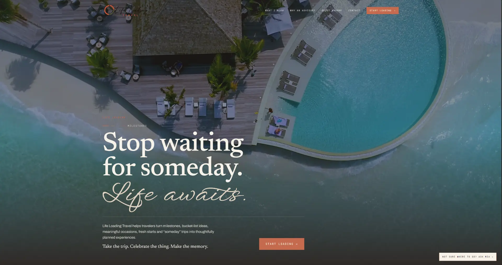 Life Loading Travel website preview